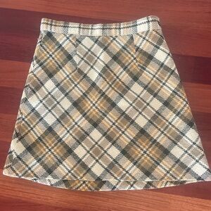 Vintage wool mini skirt